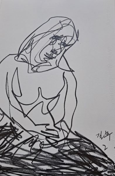 [2024] Untitled, Graphite on paper, Size Unknown